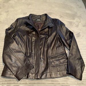 a.n.a Women's Black Leather Jacket